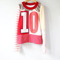 big red paisley ten 10/12 10 party tenth 10th birthday bday shirt top courtneycourtney longsleeve