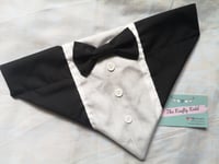 Image 1 of Tuxedo Dog Bandana