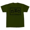 NWC Original Logo BLK - Olive Green Shirt