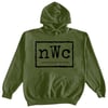 NWC Original Logo BLK - Olive Green Hoodie