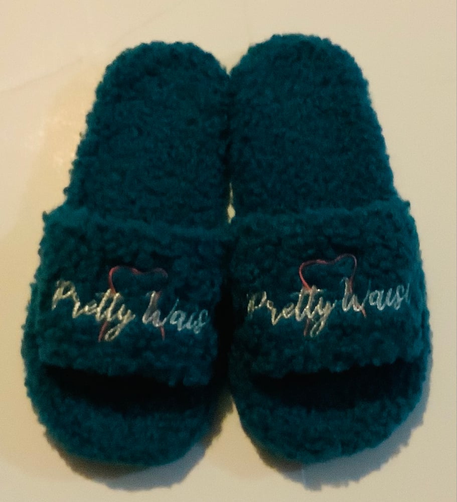 Image of Blue Cozy Slippers