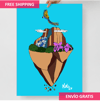 "Salto Ángel Flotante" - Art Print - by: KikiLoe