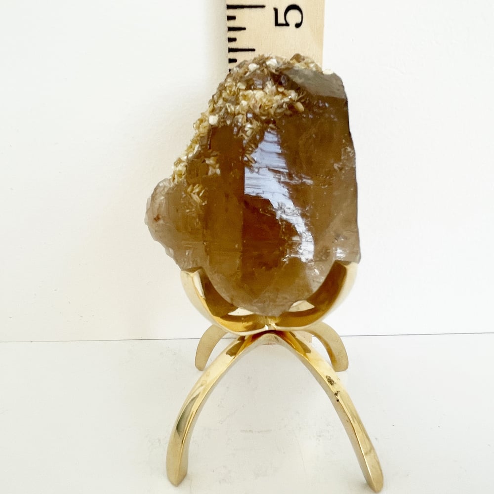 Image of Quartz/Mica no.53 + Brass Claw Stand