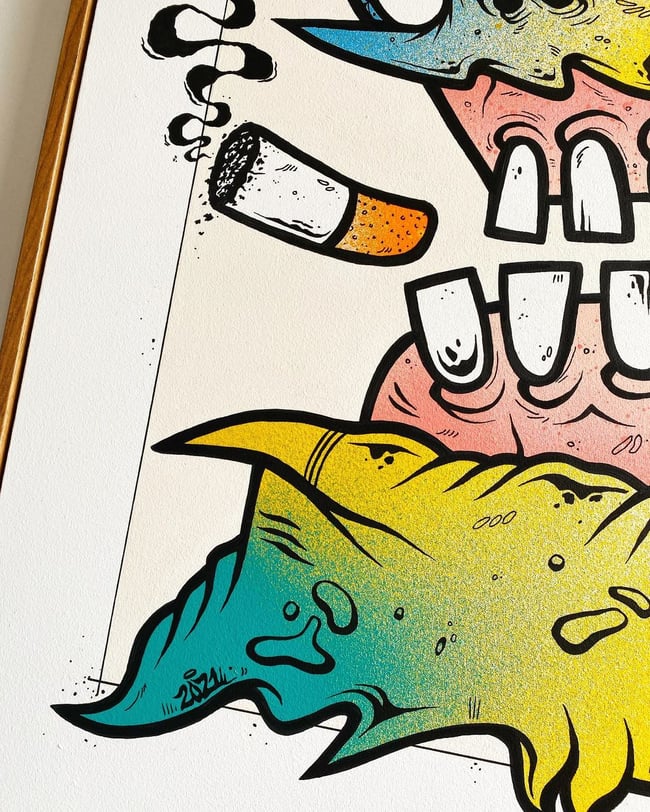 "SPLICED" 1/1 ORIGINAL CANVAS