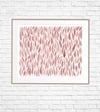 Eucalyptus Leaves Pink (Landscape Orientation) Fine Art Print