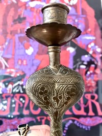 Image 3 of Engraved vintage cobra candlestick 