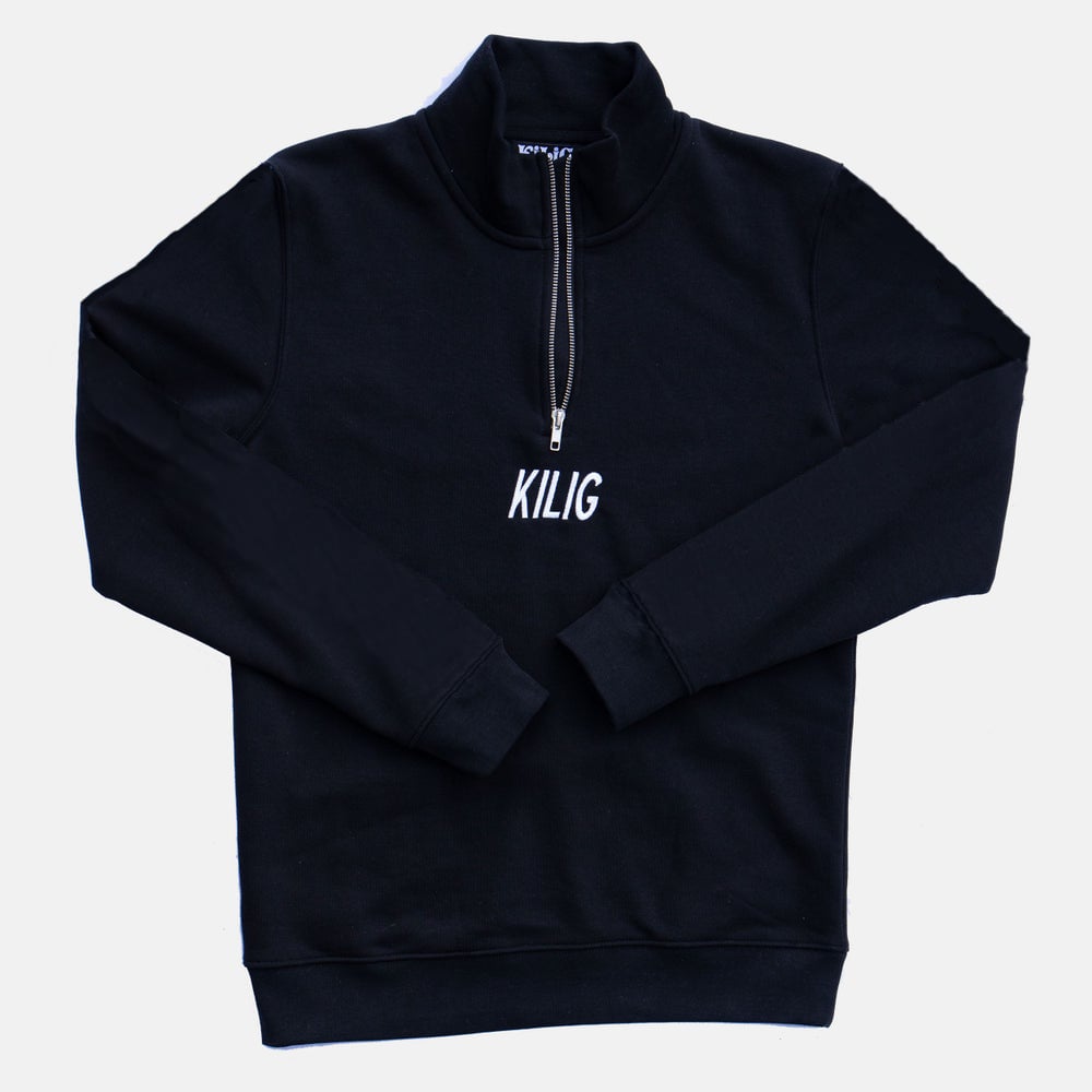 Image of RAID YOUR CITY REBORN HALF ZIP NOIR