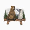 Bear & Wolf Camping Mug 8oz