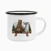 Bear & Wolf Camping Mug 8oz