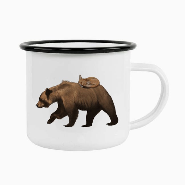 Bear & Fox Camping Mug 8oz