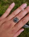 ZEUS VARISCITE TURQUOISE HORSESHOE RING