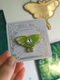 Image 4 of Fae Moth Hard Enamel pin