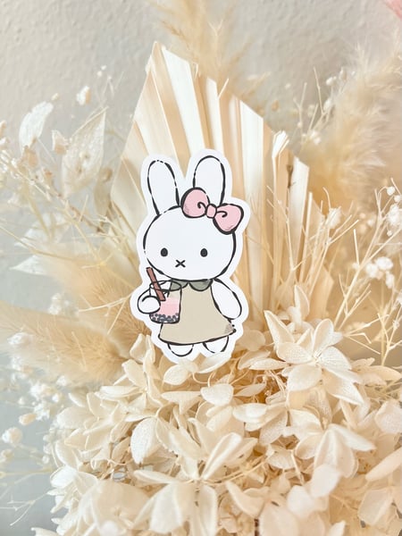 Image of Boba Miffy Vinyl Sticker