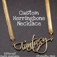 Image 1 of Herringbone Necklace 