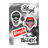 Image 4 of BLEGH STICKER SHEET