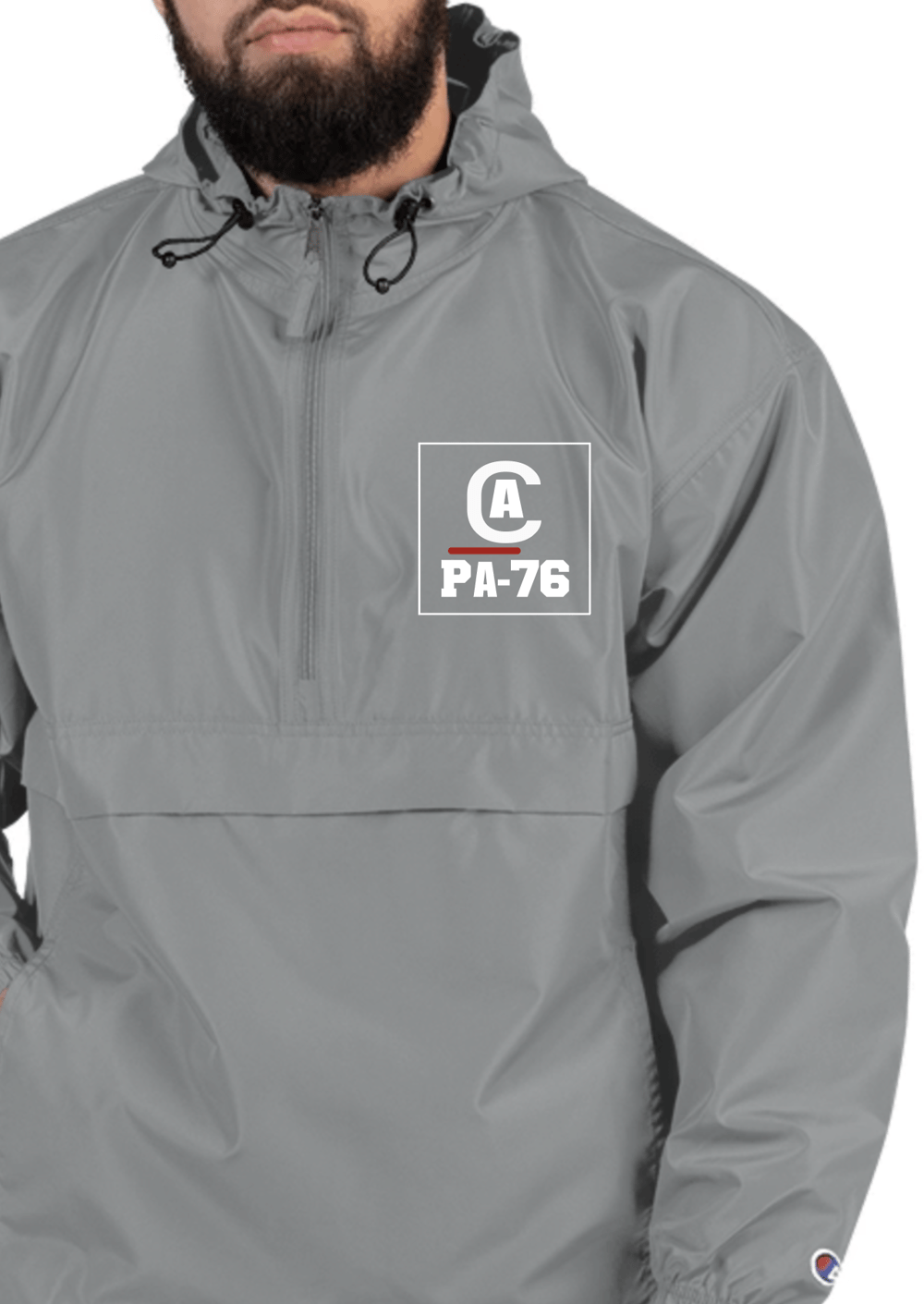 Graphite Embroidered PA-76 Packable Jacket