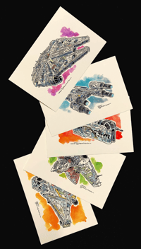 Image 1 of Spaceships Art Print Set