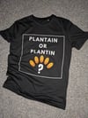 Plantain or plantin t-shirt black