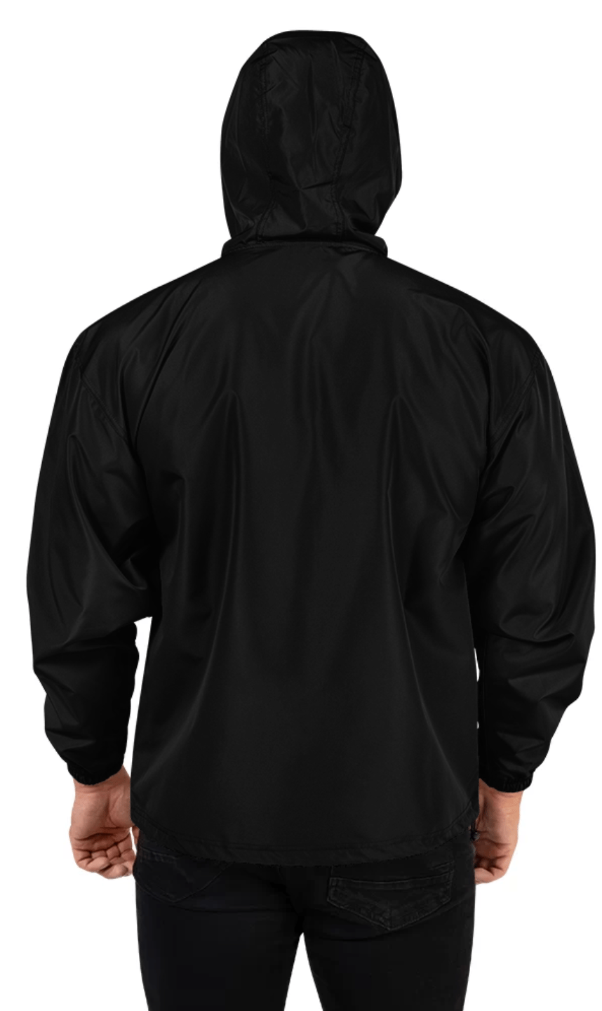 Embroidered PA-76-Black Packable Jacket