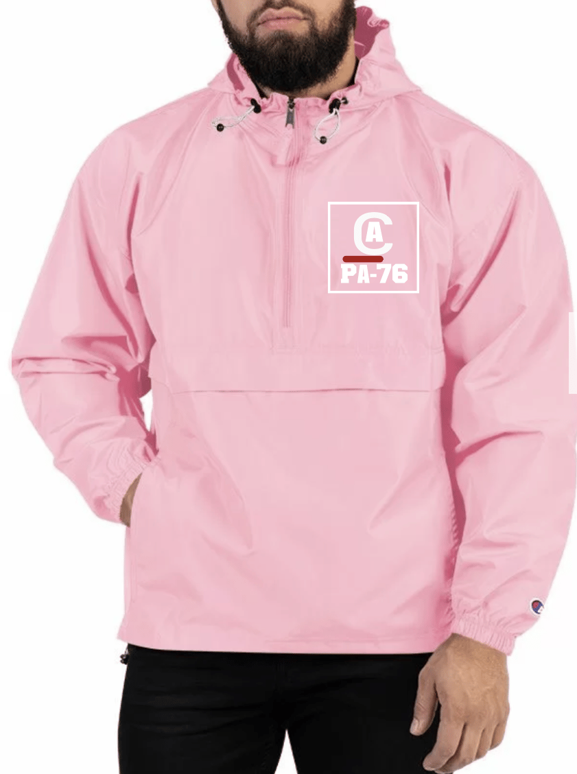 PINK ROSE- Embroidered PA-76 Packable Jacket