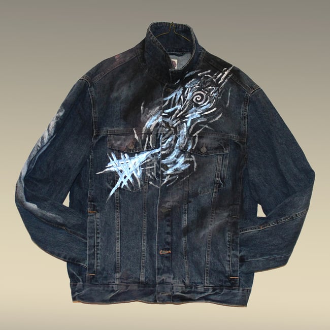 Reflective jeans jacket 'Charon' 