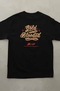 Image 2 of Kuya George X Adapt :: Gold Blooded KG (Men's Black Tee)