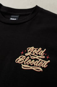 Image 3 of Kuya George X Adapt :: Gold Blooded KG (Men's Black Tee)