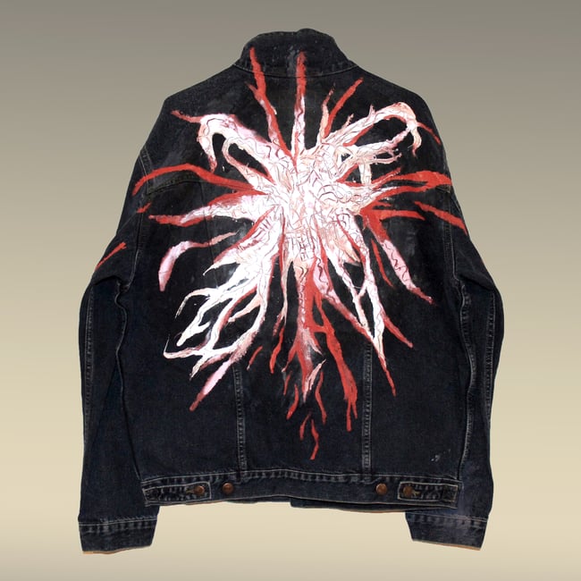 Reflective jeans jacket 'Dia' - GIVE AWAY