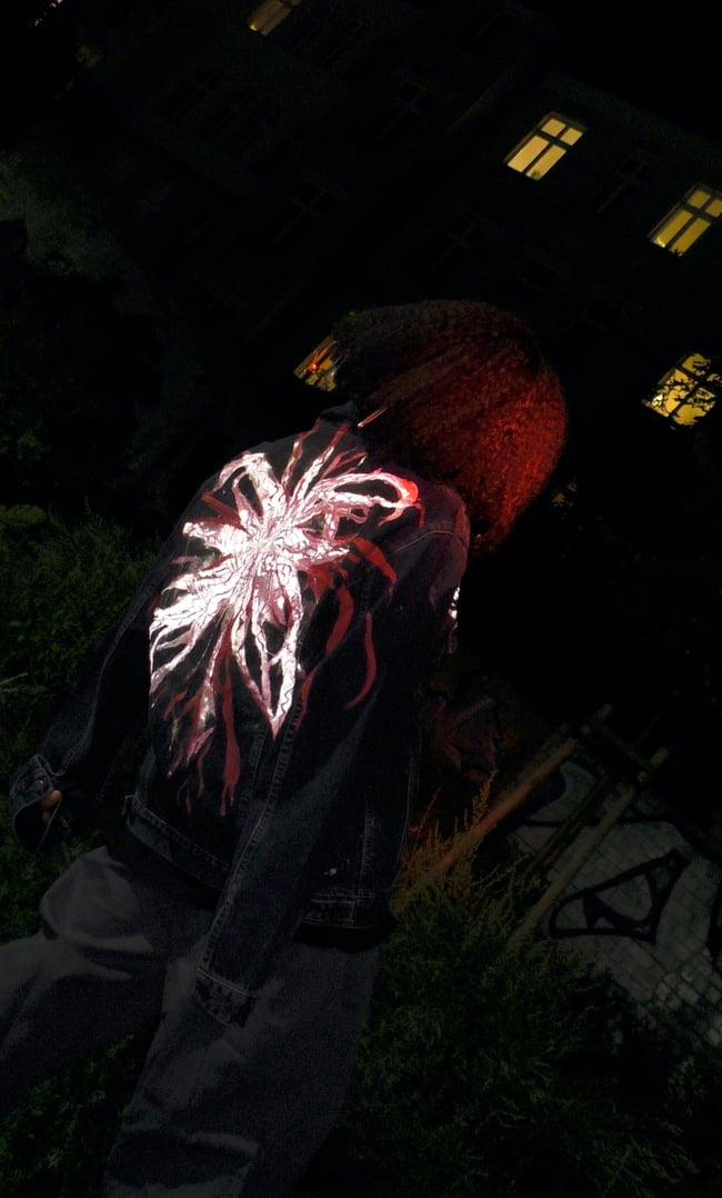 Reflective jeans jacket 'Dia' - GIVE AWAY