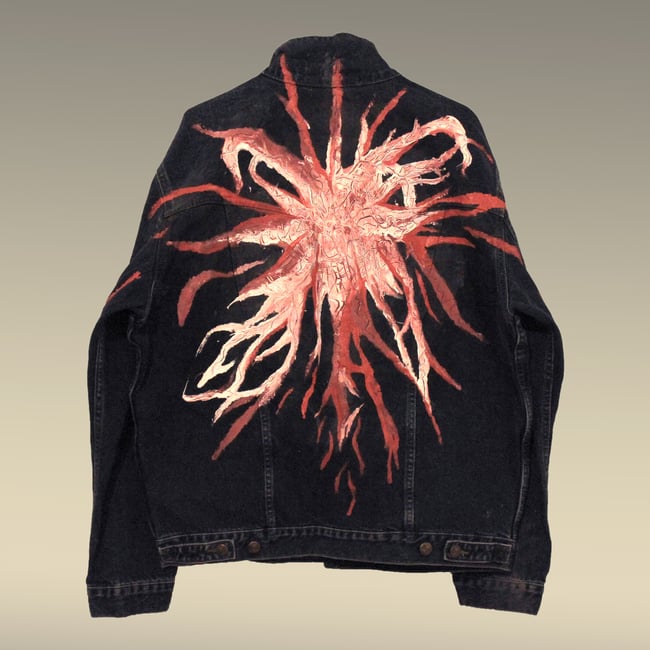 Reflective jeans jacket 'Dia' - GIVE AWAY