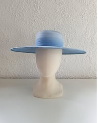 Image 2 of BLUE SKY OMBRE STRAW HAT