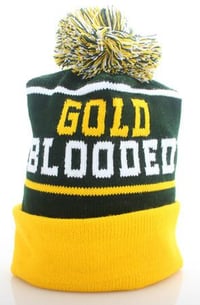 Image 1 of Gold Blooded (Green Beanie)