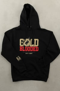 Image 1 of E-40 X Adapt :: Gold Blooded Records (Men's Black Hoody)