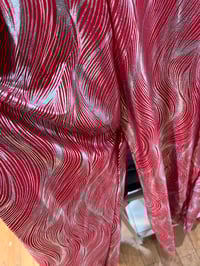 Image 3 of custom metallic print jumper