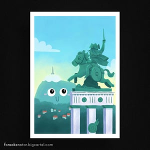 Puy-de-Dôme et Vercingetorix - A4 (21 x 29,7 cm)
