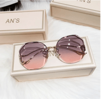Fashion Tea Gradient Sunglasses (purple pink shade) 