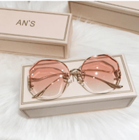 Fashion Tea Gradient Sunglasses (pink/white)