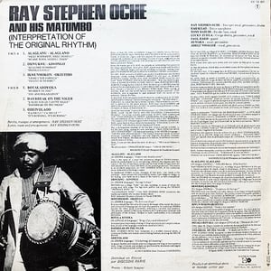Ray Stephen Oche and his Matumbo - Interpretation Of The Original Rhythm (Disques Espérance - 1974)