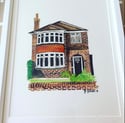 Commissioned house, venue, church or business watercolours