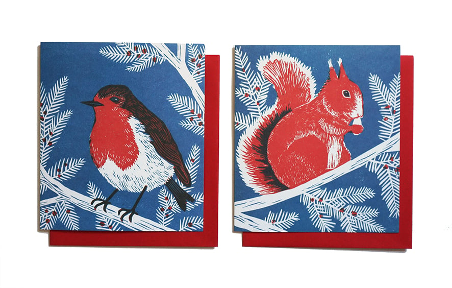 Image of Robin & Squirrel - Charity Christmas Cards