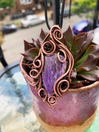 Image 2 of Purple Charoite Swirly Pendant