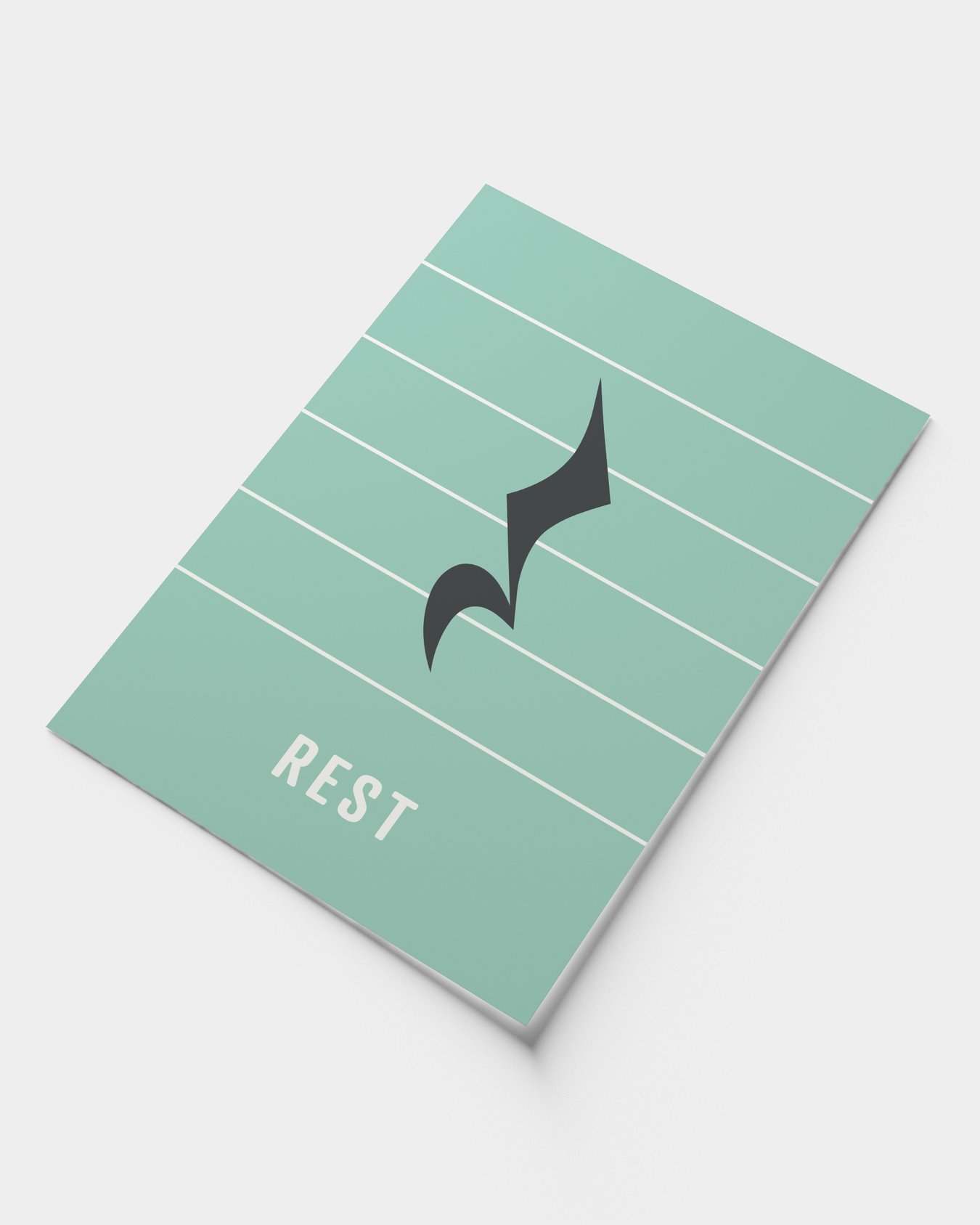Image of Rest Note Print - Crotchet