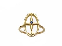 Image 5 of Star Cross Open Diamond Ring