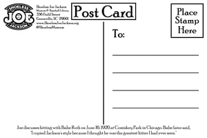 Image of Joe and Babe Ruth postcard