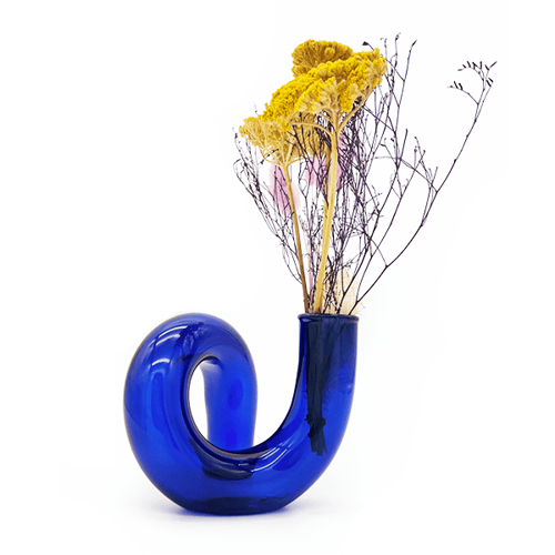 Image of Cobalt Modern Vase / Taper Holder
