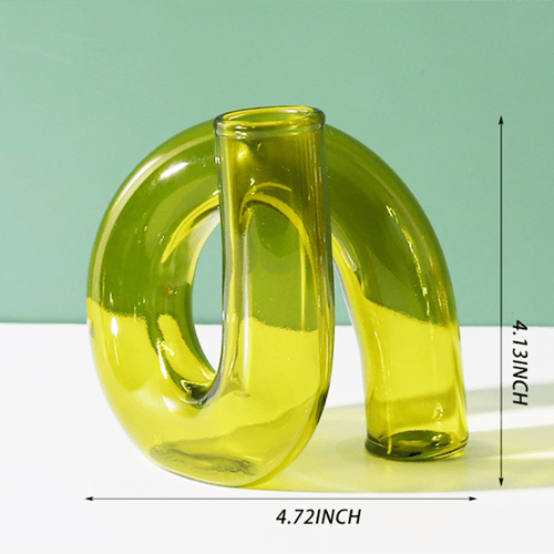 Image of Moss Green Modern Vase / Taper Holder