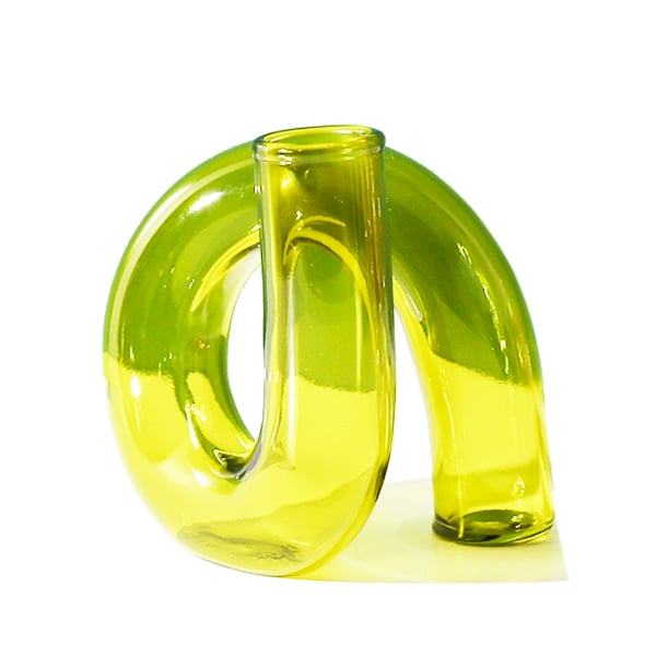 Image of Moss Green Modern Vase / Taper Holder
