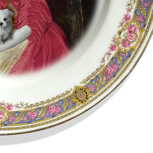 Image of La Duquesa - Vintage Porcelain Plate - #0736