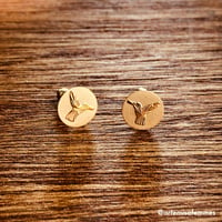 Image 5 of Algeria Colibrí 10k Gold Studs