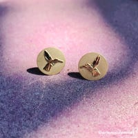 Image 2 of Algeria Colibrí 10k Gold Studs